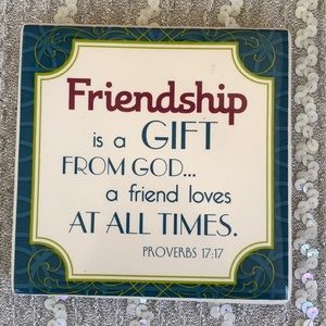 Friendship Proverbs 17:17‎ Gift tile stands